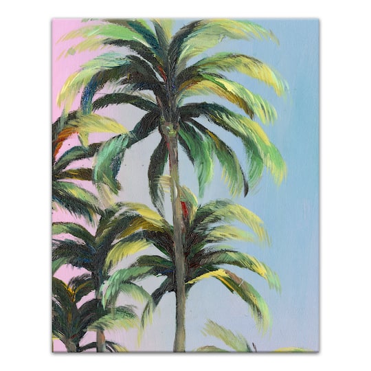 Soft Palms 16" x 20" Canvas Wall Art